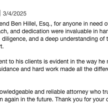 Hillel Law Office - New to Yelp but not to 5 Star Reviews!! - Tenant and Eviction Law Near Me - Encino, California Hillel Law Office - New to Yelp but not to 5 Star Reviews!! - Tenant and Eviction Law Near Me - Encino, California