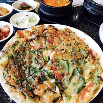 Stone Korean Restaurant - Seafood pancake is tasty - Korean Near Me - Redmond, Washington Stone Korean Restaurant - Seafood pancake is tasty - Korean Near Me - Redmond, Washington