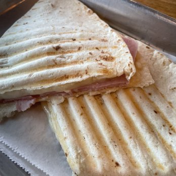 Coffee Crush - Ham and cheese quesadilla/panini. Not on the menu but just ask! - Coffee & Tea Near Me - San Antonio, Texas