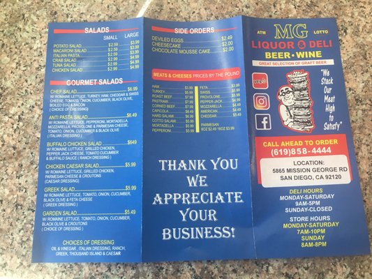 Menu photo 7 Cali Boy's Deli San Diego, CA Menu photo 7 Cali Boy's Deli San Diego, CA