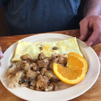 Beach Hut Cafe - This is Ernie's three egg omelet: - Breakfast & Brunch Near Me - Jacksonville Beach, Florida Beach Hut Cafe - This is Ernie's three egg omelet: - Breakfast & Brunch Near Me - Jacksonville Beach, Florida