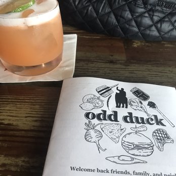 Odd Duck - Best Paloma I've ever had in my entire life. Made with fresh Texas grapefruit. Sea foam on top was genius. - American Near Me - Austin, Texas Odd Duck - Best Paloma I've ever had in my entire life. Made with fresh Texas grapefruit. Sea foam on top was genius. - American Near Me - Austin, Texas