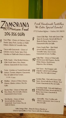 Menu photo 2 Zamorana Vashon, WA