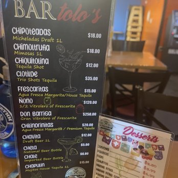 LA VECINDAD - Alcohol and dessert menu - Tacos Near Me - Las Vegas, Nevada LA VECINDAD - Alcohol and dessert menu - Tacos Near Me - Las Vegas, Nevada