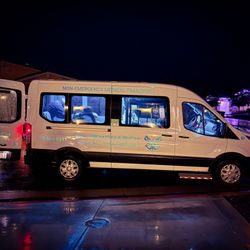 Blue Monarch Medical Transport - Getting your loved ones home for the holidays rain or shine.