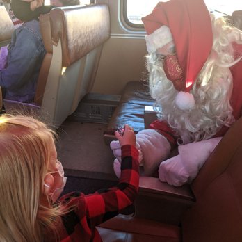 The Polar Express - Santa talked with each kid, individually and gave them each a bell from his sleigh - Trains Near Me - Perris, California