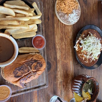 Tostadas - Birriq torta and enchiladas rojas - Breakfast & Brunch Near Me - San Jose, California Tostadas - Birriq torta and enchiladas rojas - Breakfast & Brunch Near Me - San Jose, California