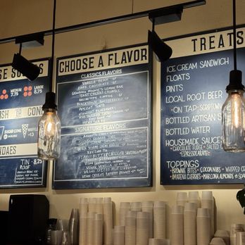 Coneflower Creamery - The menu board - signature flavors are updated almost daily (check their instagram!) - Ice Cream & Frozen Yogurt Near Me - Omaha, Nebraska Coneflower Creamery - The menu board - signature flavors are updated almost daily (check their instagram!) - Ice Cream & Frozen Yogurt Near Me - Omaha, Nebraska