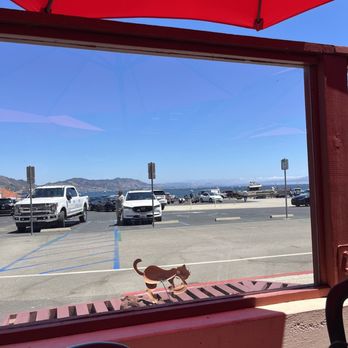 Fat Cats Cafe - View from outside seat - Seafood Near Me - Avila Beach, California Fat Cats Cafe - View from outside seat - Seafood Near Me - Avila Beach, California
