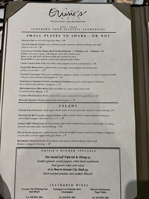 Menu photo 2 Ouisie's Table Houston, TX Menu photo 2 Ouisie's Table Houston, TX