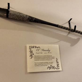 SmartyPantz - Retired bat used in smash rooms. - Escape Games Near Me - Edmonton, Alberta