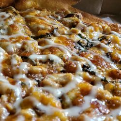 Brick & Basil Wood Fired Pizza - Thai Pie closeup