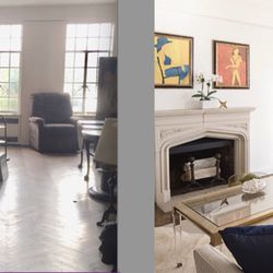 Done & Done Home - We found a home for every single item in this living room so it was ready to go on the market.