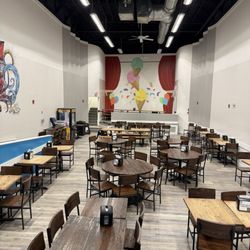 Seating area.
