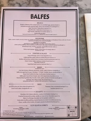 Menu photo 1 Balfes Dublin, D