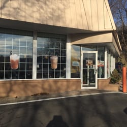Dunkin' - Parking lot entrance
