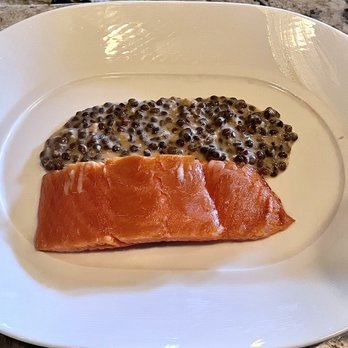 Somm's Kitchen - Gorgeous and beautiful salmon (3 cooking styles) and lentils made with blue crab. A dish that's truly worth the chef's kiss. - Tapas/Small Plates Near Me - Paso Robles, California Somm's Kitchen - Gorgeous and beautiful salmon (3 cooking styles) and lentils made with blue crab. A dish that's truly worth the chef's kiss. - Tapas/Small Plates Near Me - Paso Robles, California