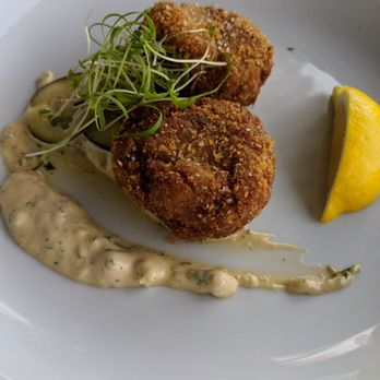 Hillside Farmacy - Crab cakes - New American Near Me - Austin, Texas Hillside Farmacy - Crab cakes - New American Near Me - Austin, Texas