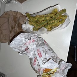 a sandwich and fries a sandwich and fries