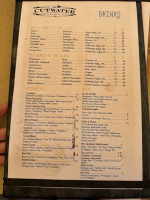 Menu photo 2 The Cutwater on Payette Lake McCall, ID Menu photo 2 The Cutwater on Payette Lake McCall, ID