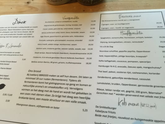 Menu photo 2 De Veranda Amsterdam, NH