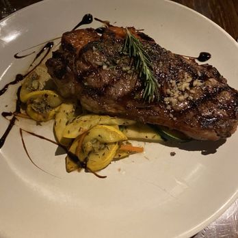 Allsopp & Chapple Restaurant + Bar - New York Strip w/Sweet Potatoes and sautéed squash & zucchini - New American Near Me - Little Rock, Arkansas Allsopp & Chapple Restaurant + Bar - New York Strip w/Sweet Potatoes and sautéed squash & zucchini - New American Near Me - Little Rock, Arkansas