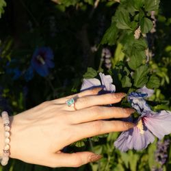 Evolve Nails - Engagement photo nails at Farmers Branch Rose Gardens