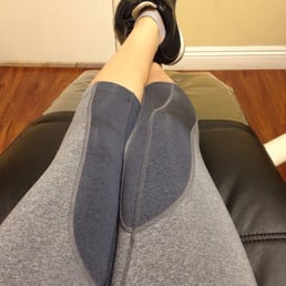 Their chair is made of leather and it was very comfortable, I almost fell asleep on it.