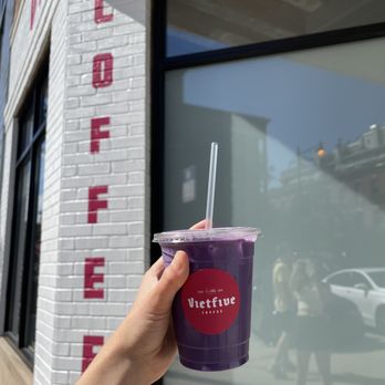 Vietfive Coffee - Chicago - Ube Latte - Coffee & Tea Near Me - Chicago, Illinois Vietfive Coffee - Chicago - Ube Latte - Coffee & Tea Near Me - Chicago, Illinois