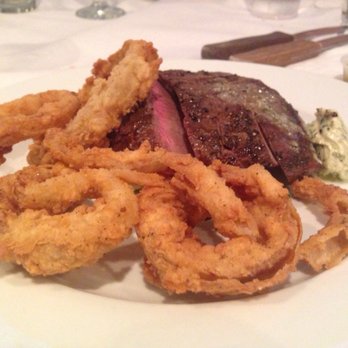 Kool Beanz Cafe - Steak with onion rings and mashed potatoes. - New American Near Me - Tallahassee, Florida