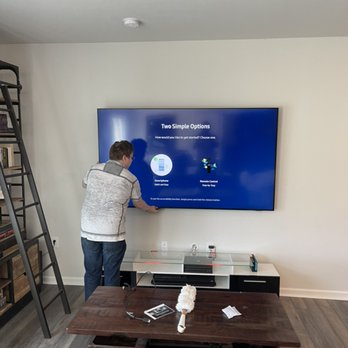 Full Motion Network - 72 inch mounted - Home Theatre Installation Near Me Full Motion Network - 72 inch mounted - Home Theatre Installation Near Me