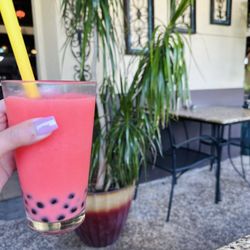 Naara Cafe - Watermelon Boba tea