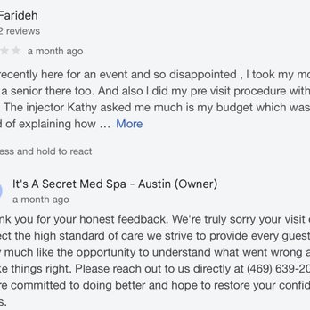 It's a Secret Med Spa - Screenshot - Aestheticians Near Me - Austin, Texas It's a Secret Med Spa - Screenshot - Aestheticians Near Me - Austin, Texas