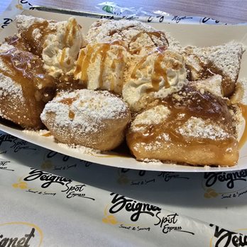 Beignet Spot Express - Banana Foster's Beignets - Desserts Near Me - West Covina, California Beignet Spot Express - Banana Foster's Beignets - Desserts Near Me - West Covina, California