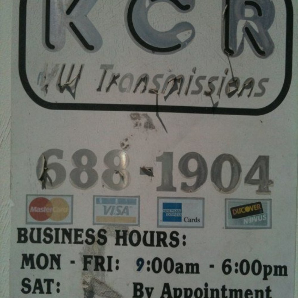 KCR Transmissions - Transmission Repair Near Me - Riverside, California