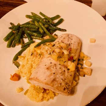 The Stone Cellar - MAHI FILET SERVED WITH A MANGO, PINEAPPLE, CUCUMBER SALSA,
RICE PILAF & VEGETABLE OF THE DAY - Seafood Near Me - Altoona, Pennsylvania The Stone Cellar - MAHI FILET SERVED WITH A MANGO, PINEAPPLE, CUCUMBER SALSA,
RICE PILAF & VEGETABLE OF THE DAY - Seafood Near Me - Altoona, Pennsylvania