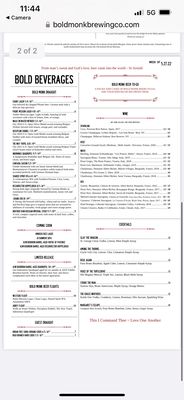 Menu photo 6 Bold Monk Brewing Atlanta, GA
