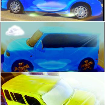 Hobby Lobby - Transformation nearly complete...top is my xB. Bottom is xB bank from Mexico. Middle is my redo to match mine using paints from Hobby Lobby. - Hobby Shops Near Me - Santa Ana, California