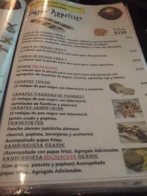 Menu photo 4 Holzhacker Martínez, C