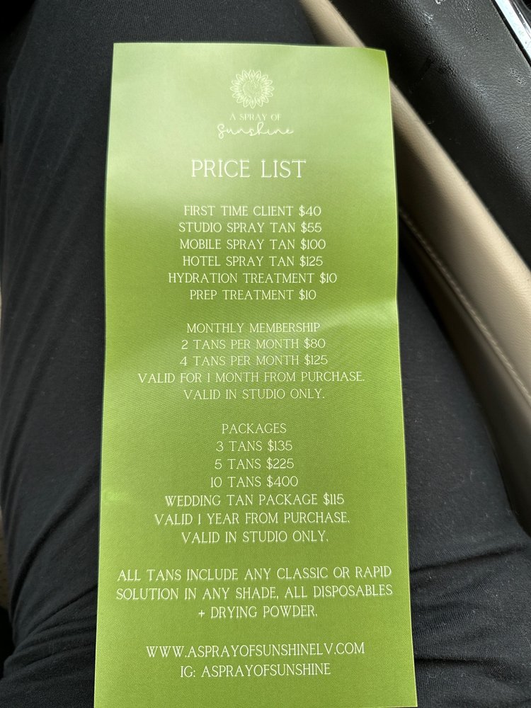 A SPRAY OF SUNSHINE Updated September 2024 101 Photos & 61 Reviews