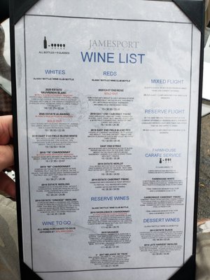 Menu photo 6 Jamesport Vineyards Jamesport, NY