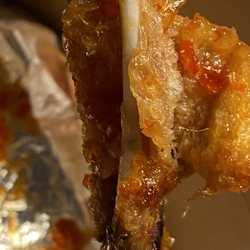 Mystic Subs & More - Over cooked , meatless, tai chili wing