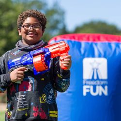 Freedom Fun USA - Yes! We have Nerf Daft rentals. Hide behind inflatable barricades and enjoy the battle!