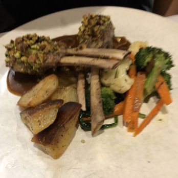 La Fontaine Restaurant - Lamb Pistachio Crusted Lamb Chops Dinner - French Near Me - Mountain View, California La Fontaine Restaurant - Lamb Pistachio Crusted Lamb Chops Dinner - French Near Me - Mountain View, California