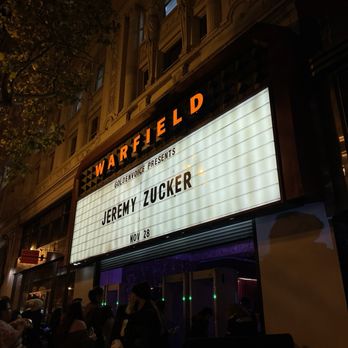 The Warfield - Jeremy Zucker Sign - Music Venues Near Me - San Francisco, California The Warfield - Jeremy Zucker Sign - Music Venues Near Me - San Francisco, California