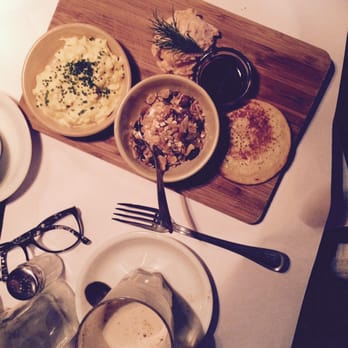 Café Alma - Brunch with 5 plates: scrambled eggs, salmon and cream cheese, banana pancakes with local marmalade, granola, small veggie pie. - Cafes Near Me - København S, 84