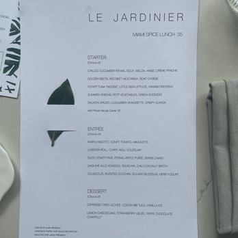 Le Jardinier - Miami spice 2023 lunch menu - French Near Me - Miami, Florida Le Jardinier - Miami spice 2023 lunch menu - French Near Me - Miami, Florida