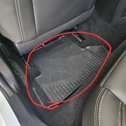 Bubbles Car Wash & Detail - Weather tech not wiped down. The inside of vehicle should have been cleaned. Not sure who's shoe print it is, no one rides in the back