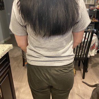 Fantastic Sams - The left side was longer than the right. Than god i have length but the front is horrible - Hair Salons Near Me - Chino, California Fantastic Sams - The left side was longer than the right. Than god i have length but the front is horrible - Hair Salons Near Me - Chino, California