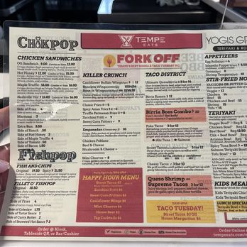 Chik Pop - Menu - Sandwiches Near Me - Tempe, Arizona